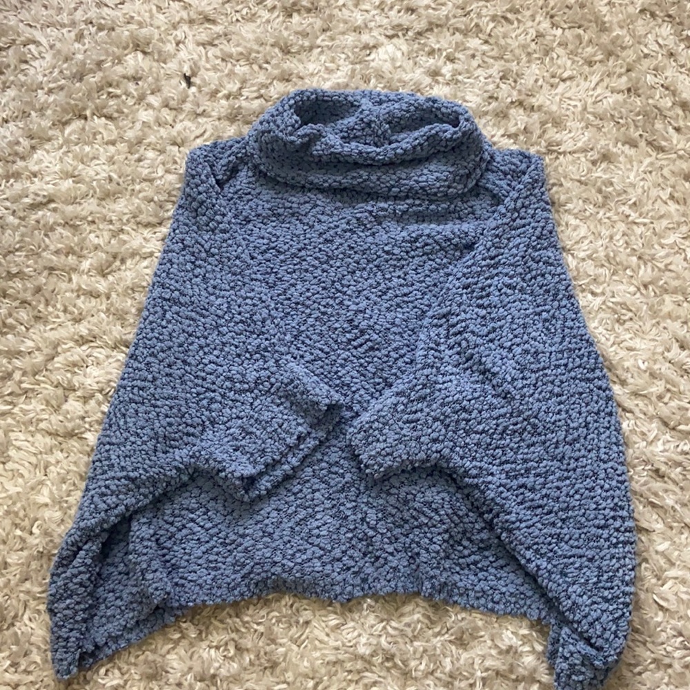 super soft poncho sweater